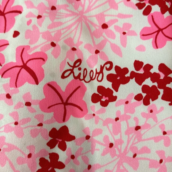 Lilly Pulitzer Vintage “The Lilly” Pink Floral Maxi Shirt Dress - Picture 2 of 16